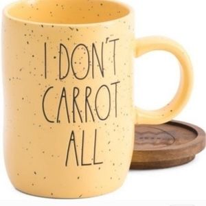 Rae Dunn Ceramic Mug With Wood Topper